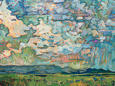 Big Sky (oil on canvas) by Erin Hanson